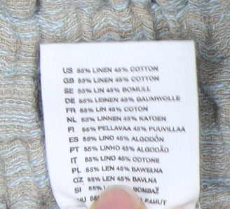 H&M Women's Beige A-Line Skirt With Pockets - Size 10