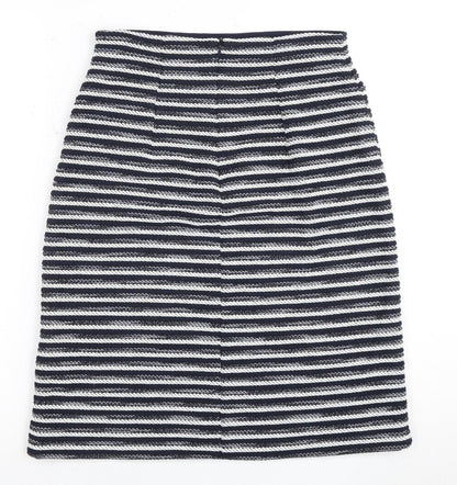 Iblues Women's Multicoloured Striped Pencil Skirt