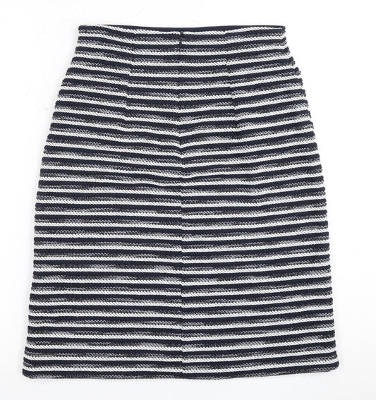 Iblues Women's Multicoloured Striped Pencil Skirt