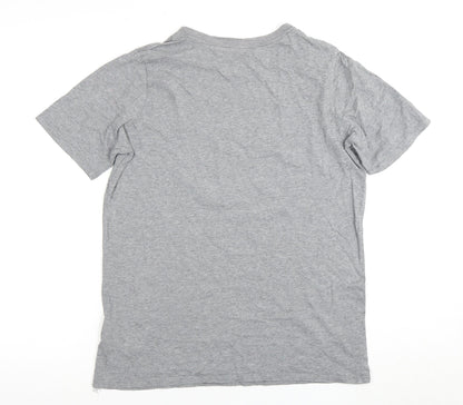 Nike Boys Grey Graphic Print T-Shirt XL Athletic Cut