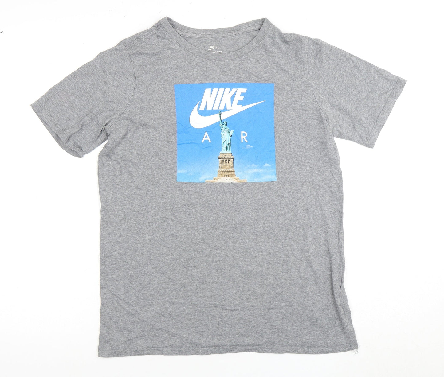 Nike Boys Grey Graphic Print T-Shirt XL Athletic Cut