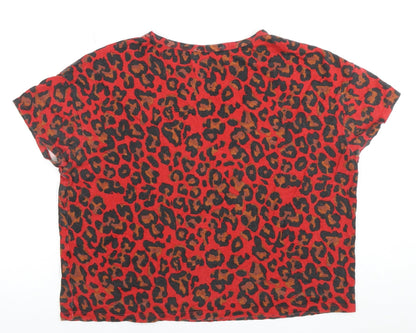 Womens UK Size 8 Zara Multicoloured Basic T-Shirt