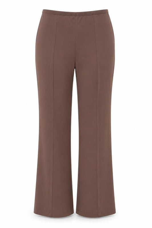 Womens UK Size S MNG Regular Fit BusinessCasual Brown Trousers