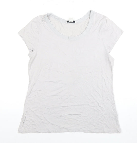 Banana Republic Women's Grey T-Shirt, Size L, Casual Spring Top