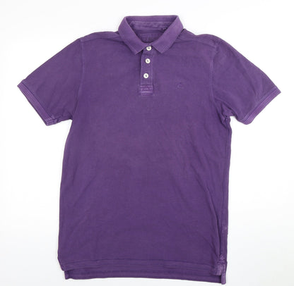 Next Men's Purple Polo Shirt, Size M, Cotton, Casual