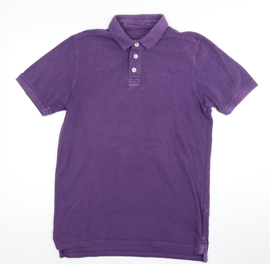 Next Men's Purple Polo Shirt, Size M, Cotton, Casual