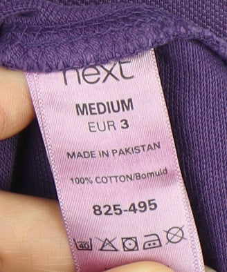 Next Men's Purple Polo Shirt, Size M, Cotton, Casual