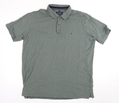 CASAMODA Men's Green 3XL Polo Shirt with Stretch