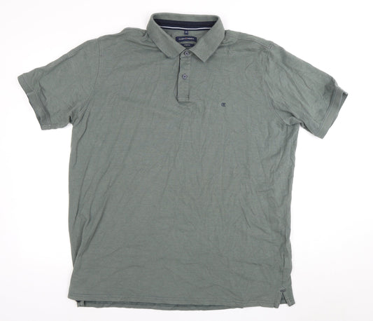 CASAMODA Men's Green 3XL Polo Shirt with Stretch