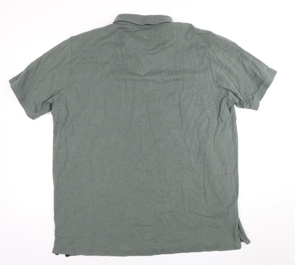 CASAMODA Men's Green 3XL Polo Shirt with Stretch