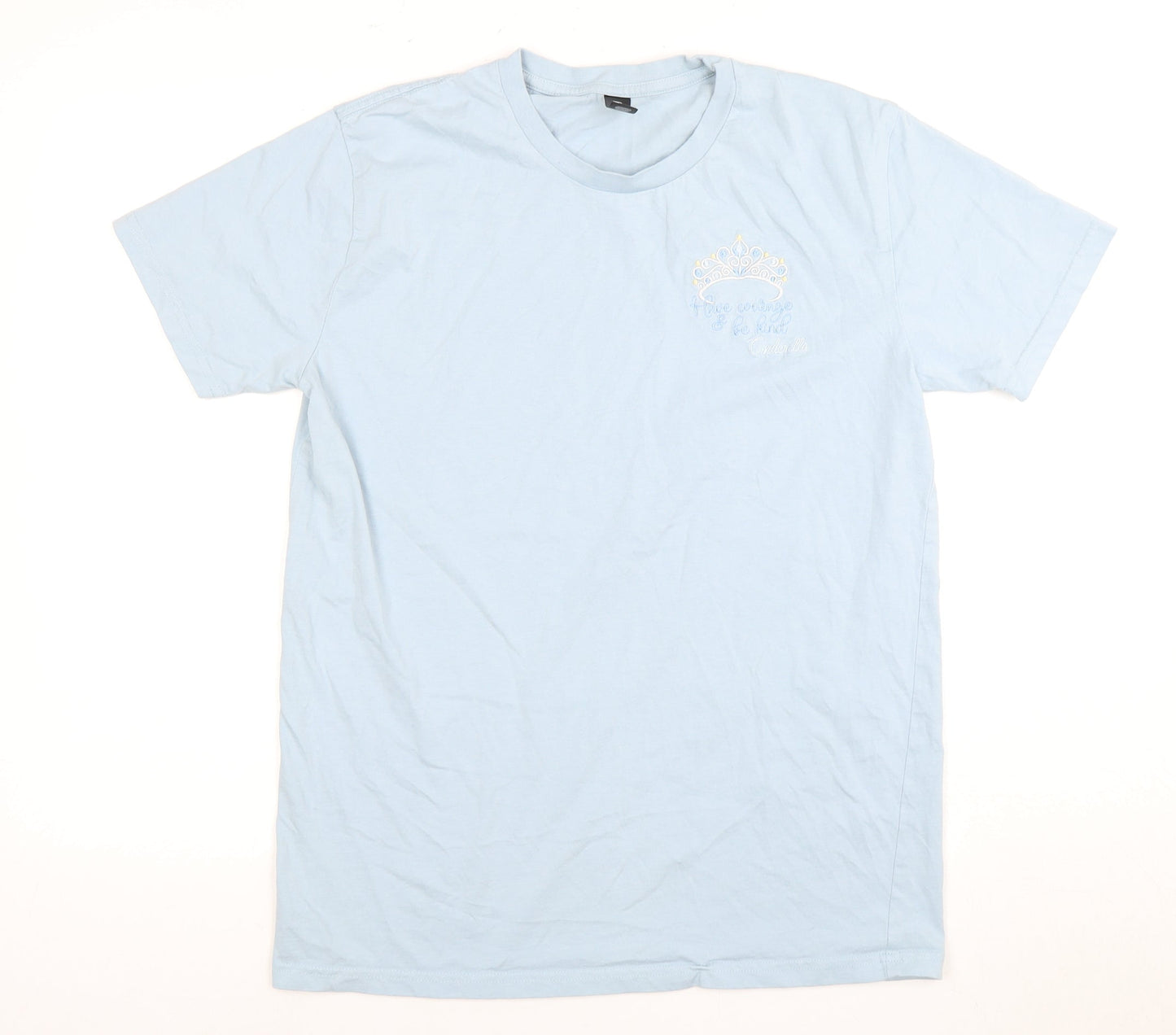 35 Colour Staple Unisex Blue Cotton T-Shirt M
