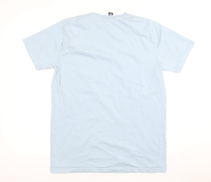 35 Colour Staple Unisex Blue Cotton T-Shirt M