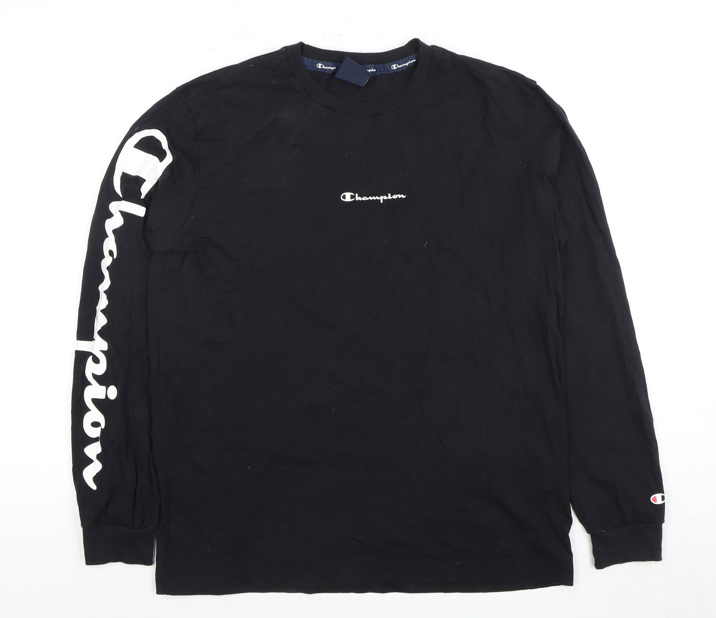 Mens UK Size S Champion Black  T-Shirt