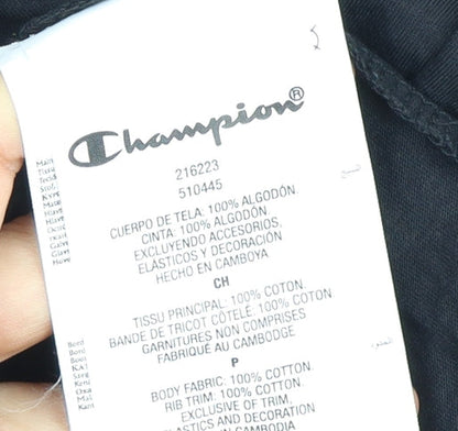 Mens UK Size S Champion Black  T-Shirt