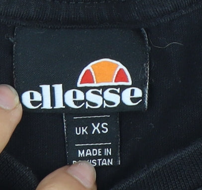 Mens UK Size XS ellesse Black  T-Shirt