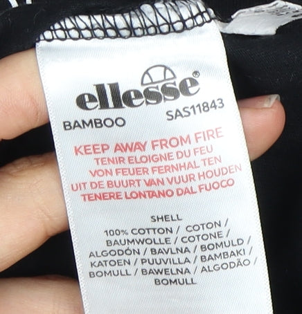 Mens UK Size XS ellesse Black  T-Shirt