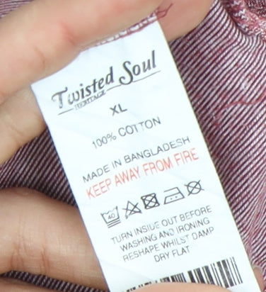 Twisted Soul Men's Red Polo Shirt XL