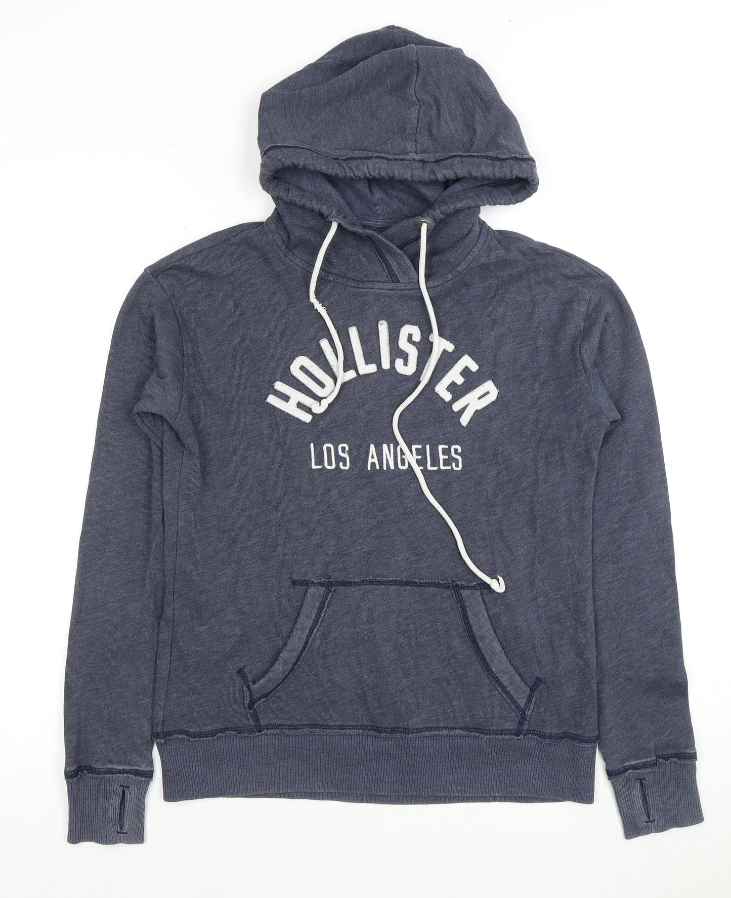 Mens UK Size XS Hollister Blue Pullover Hoodie
