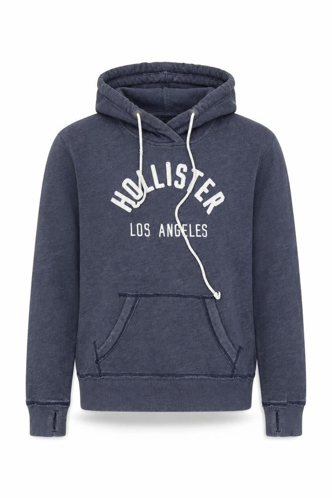 Mens UK Size XS Hollister Blue Pullover Hoodie