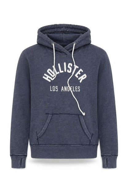 Mens UK Size XS Hollister Blue Pullover Hoodie
