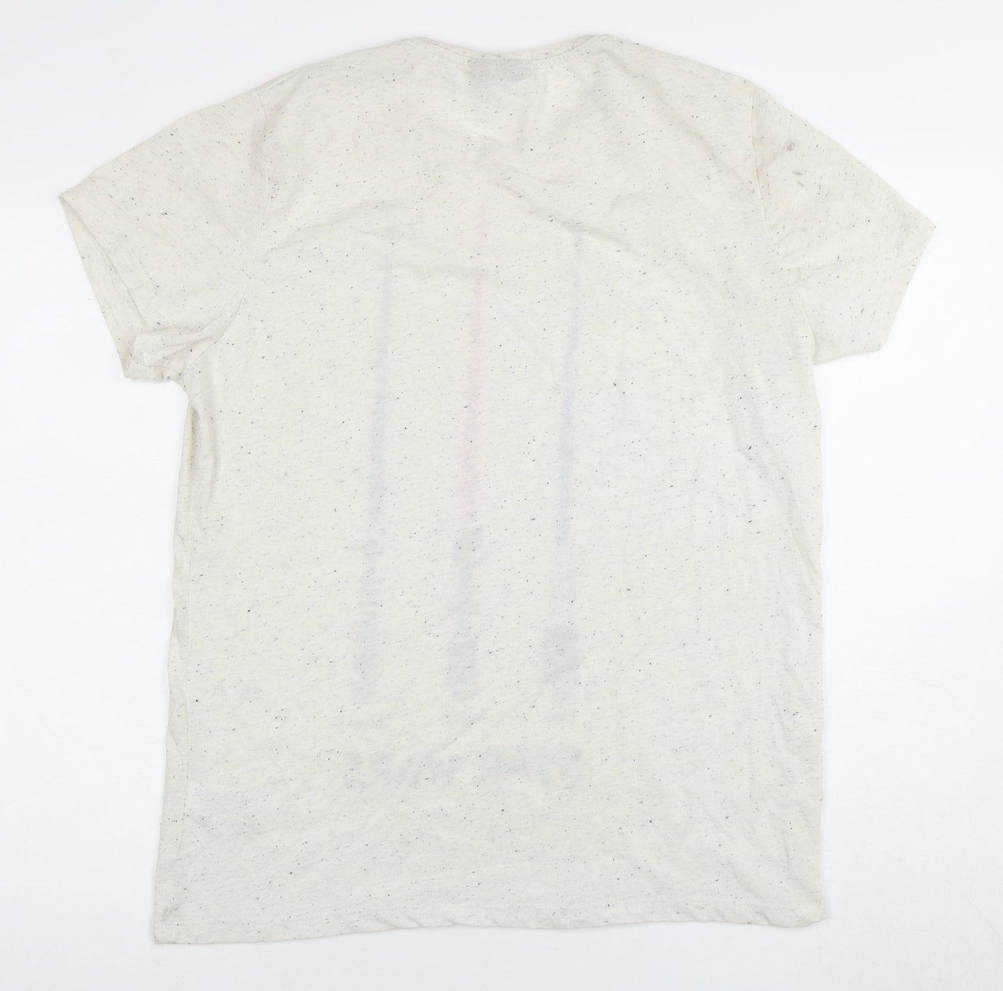 Star Wars Beige XL Jersey T-Shirt with Lightsaber Print