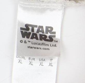 Star Wars Beige XL Jersey T-Shirt with Lightsaber Print