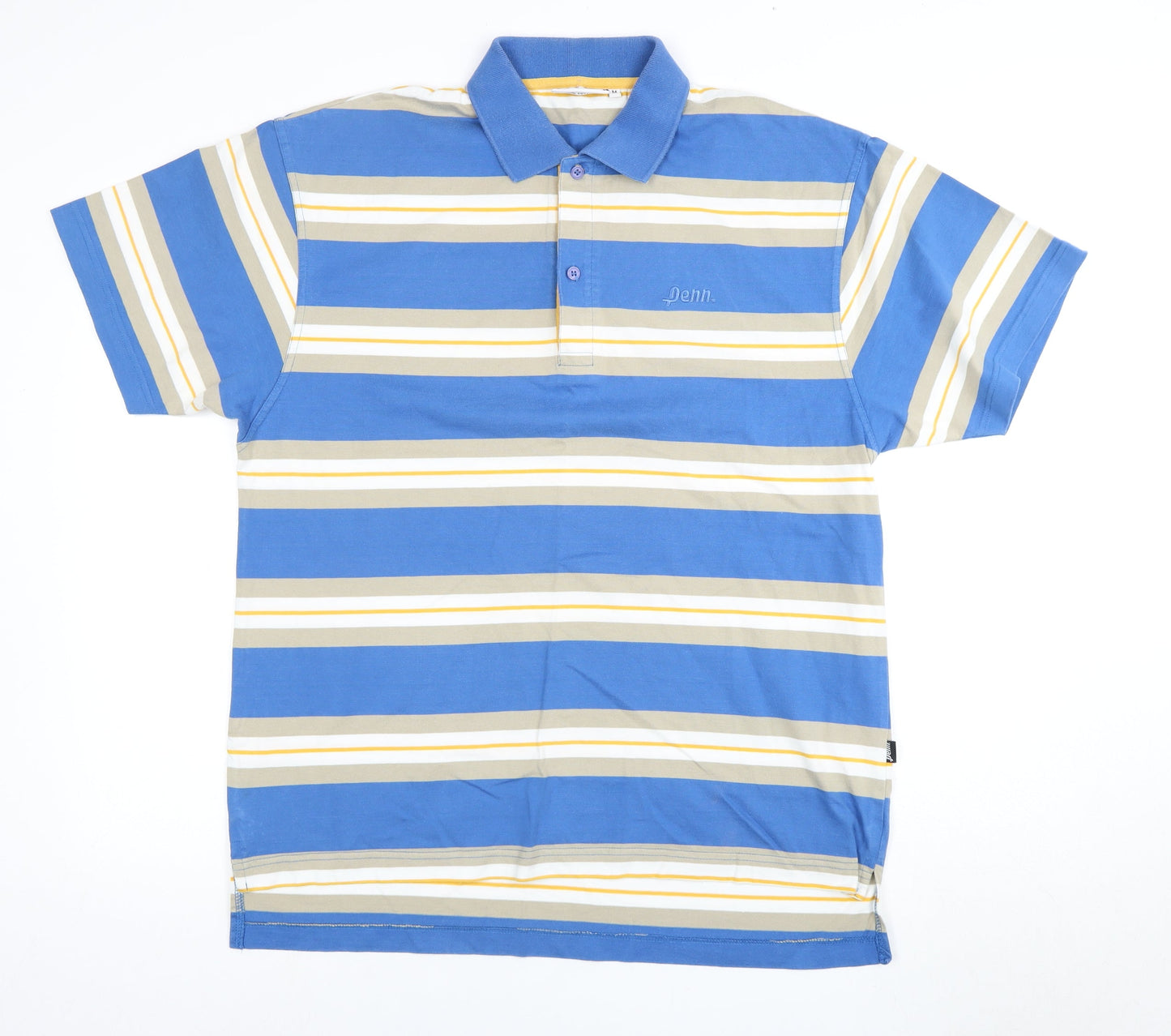 Penn Men's Blue Striped Polo Shirt M, Casual