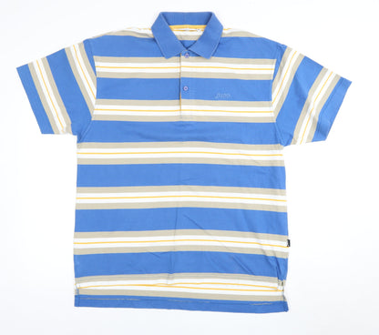 Penn Men's Blue Striped Polo Shirt M, Casual