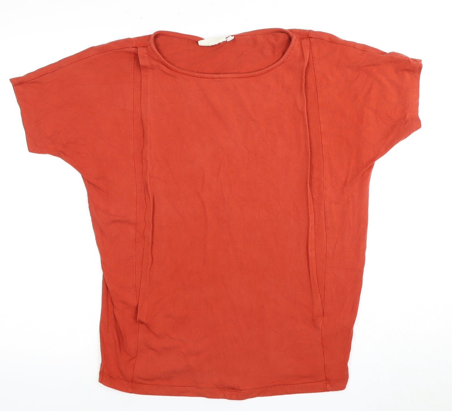 Womens UK Size S JoJo Maman Bébé Red Basic T-Shirt