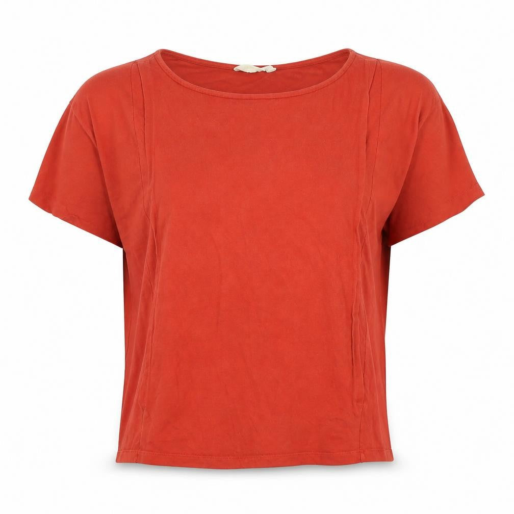Womens UK Size S JoJo Maman Bébé Red Basic T-Shirt