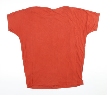 Womens UK Size S JoJo Maman Bébé Red Basic T-Shirt