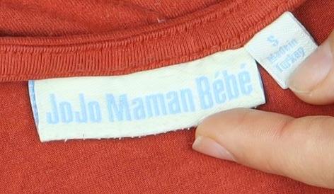 Womens UK Size S JoJo Maman Bébé Red Basic T-Shirt
