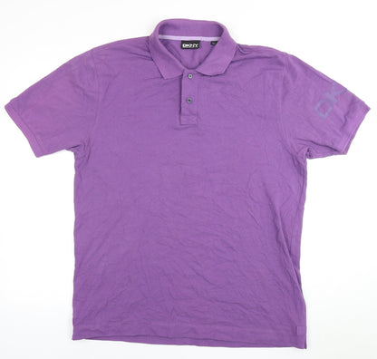 DKNY Men's Purple XL Polo Shirt - Stylish & Comfortable