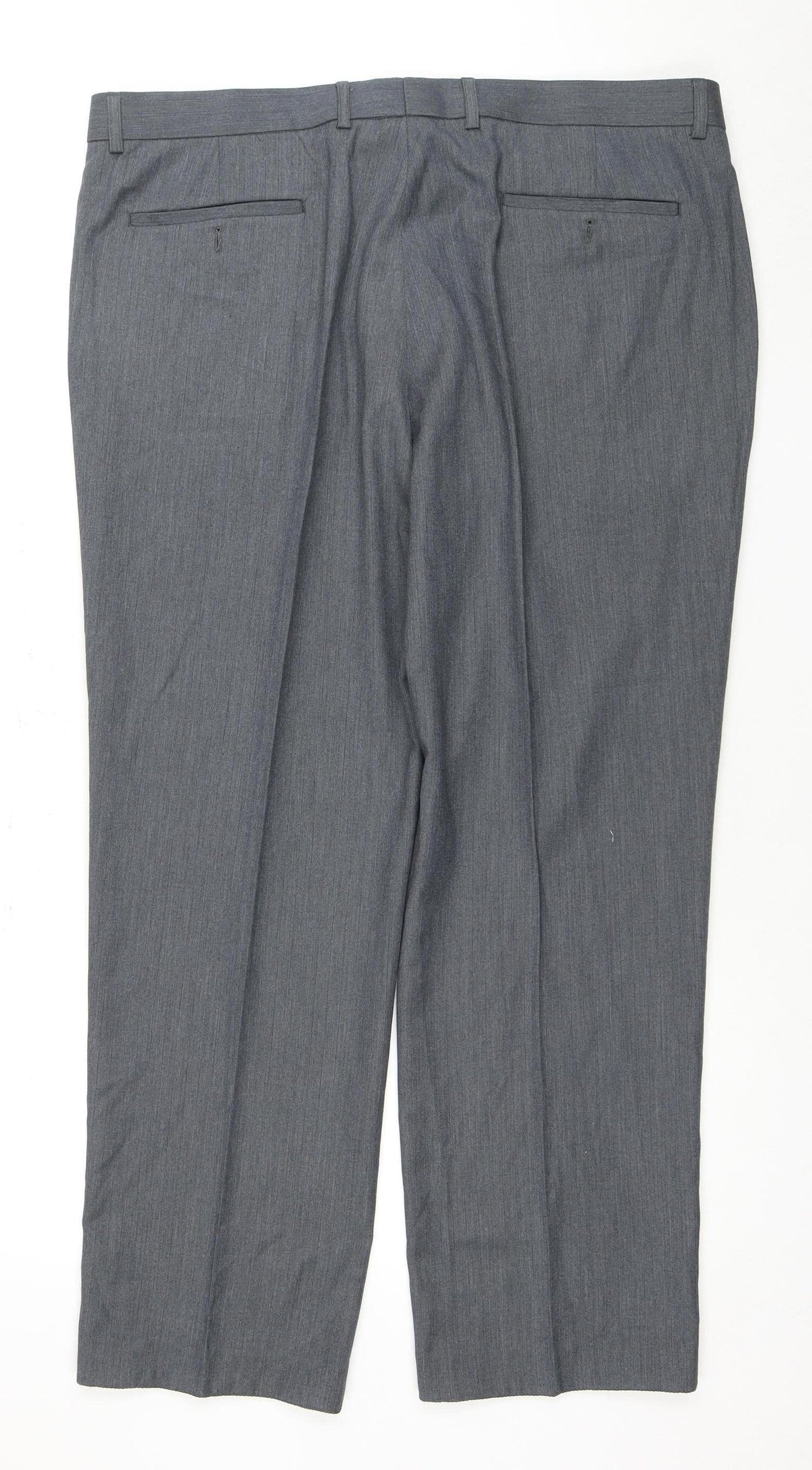 BHS Men's Grey Trousers, 38S, Business Style