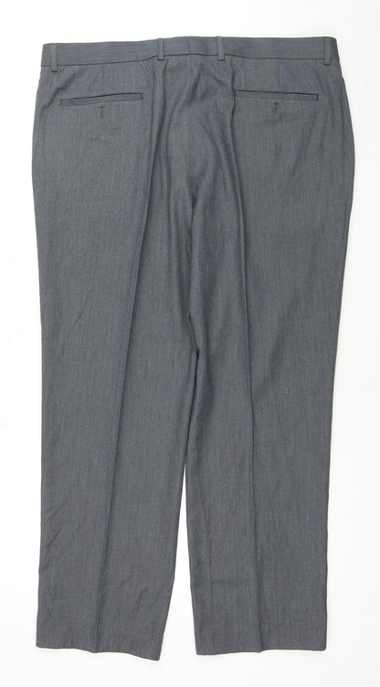 BHS Men's Grey Trousers, 38S, Business Style