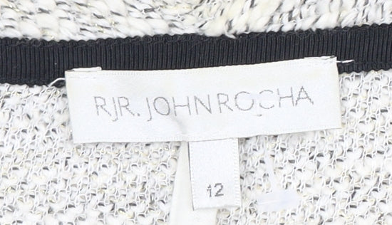 Womens UK Size 12 RJR John Rocha Ivory Cardigan Jumper