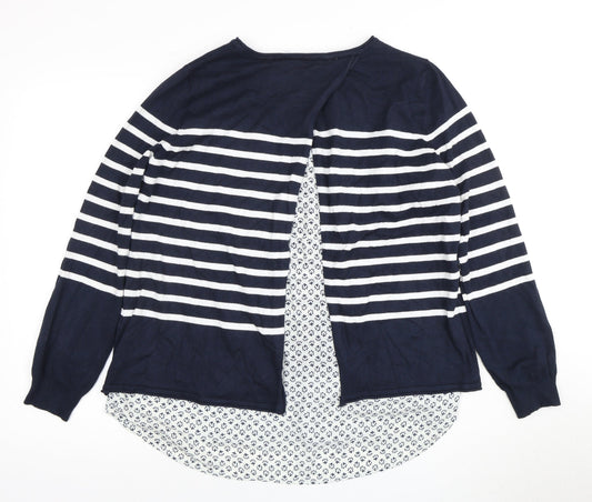 Womens UK Size 14 Debenhams Blue  Blouse