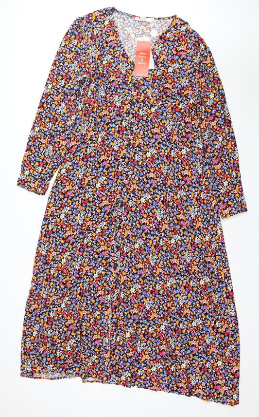 Finery Women's Multicoloured Fit & Flare Dress, Size 16