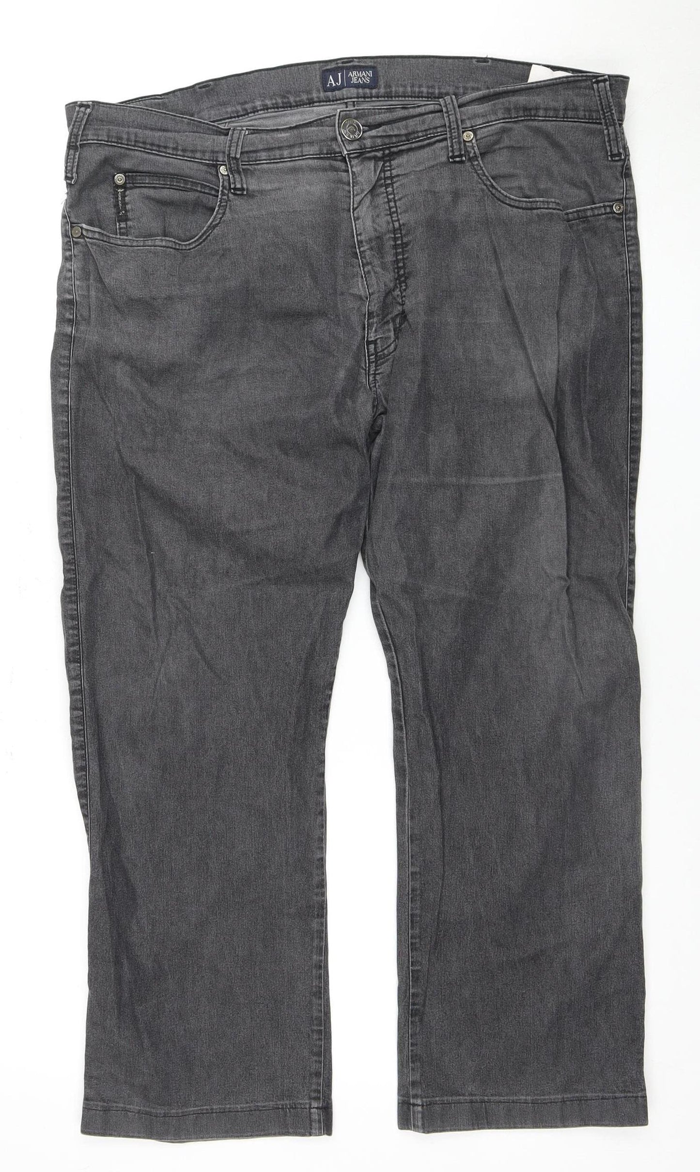 Armani Jeans Dark Grey Men's Denim Jeans Size 38