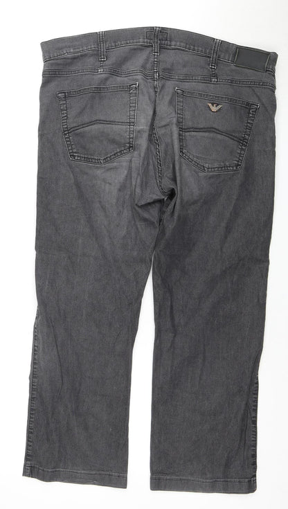 Armani Jeans Dark Grey Men's Denim Jeans Size 38