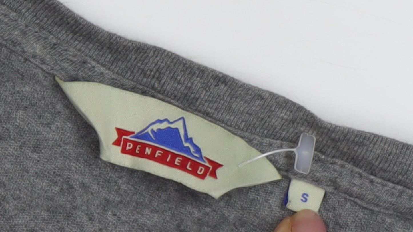 Penfield Men's Grey Graphic Print Long Sleeve T-Shirt