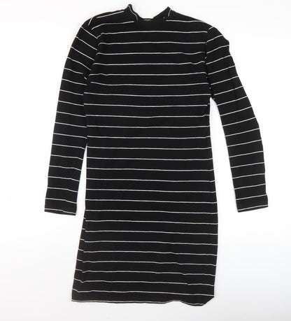 Jacqueline de Yong Women’s Black Striped Shift Dress S