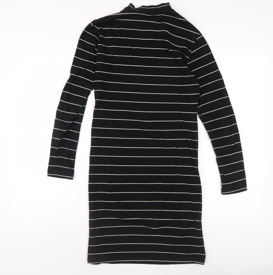 Jacqueline de Yong Women’s Black Striped Shift Dress S