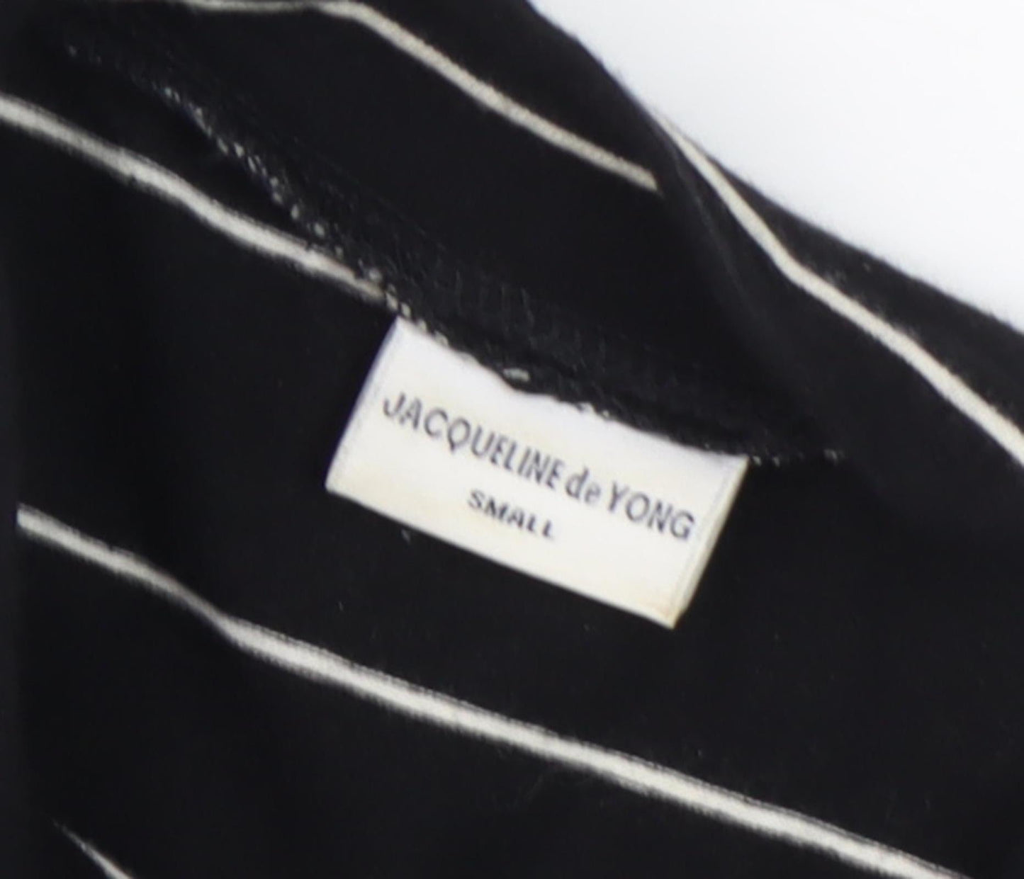 Jacqueline de Yong Women’s Black Striped Shift Dress S