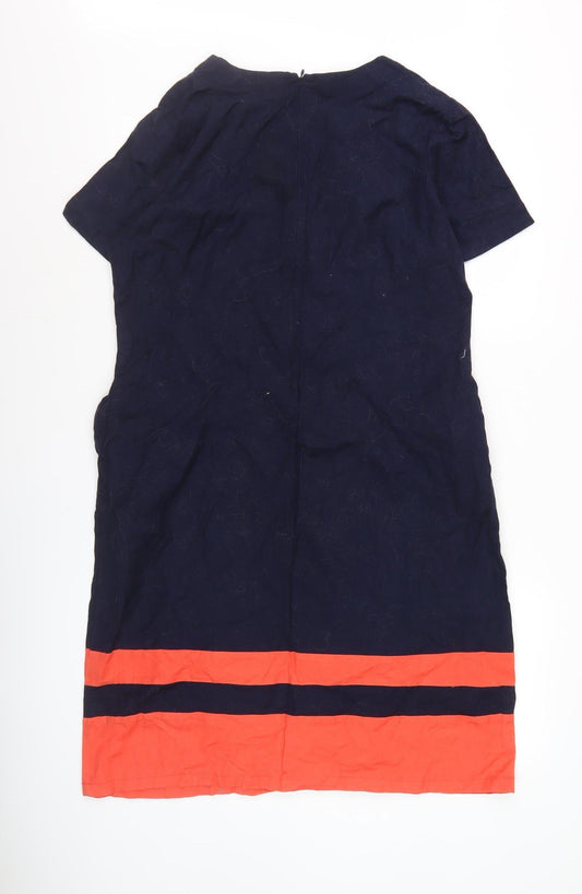 Alice Collins Women's Blue Shift Dress Size 14