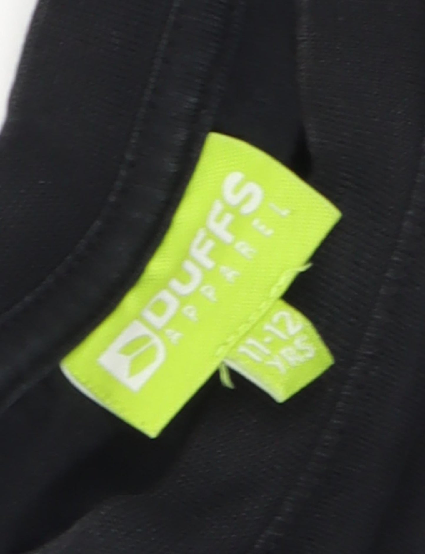 Duffs Teen Black Basic T-Shirt Size 11-12 YRS