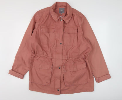 Womens UK Size 20 NEXT Pink Military Jacket