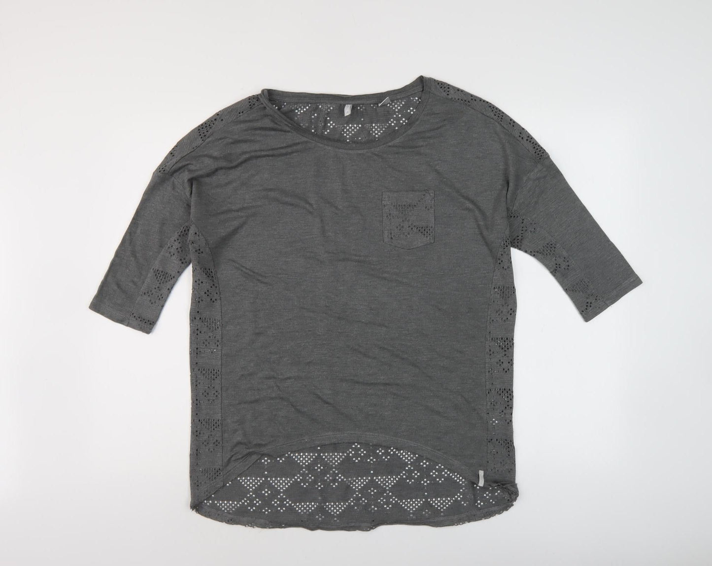 Womens UK Size 10 O'Neill Grey Basic Blouse