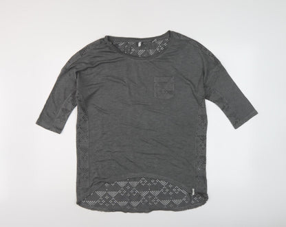 Womens UK Size 10 O'Neill Grey Basic Blouse