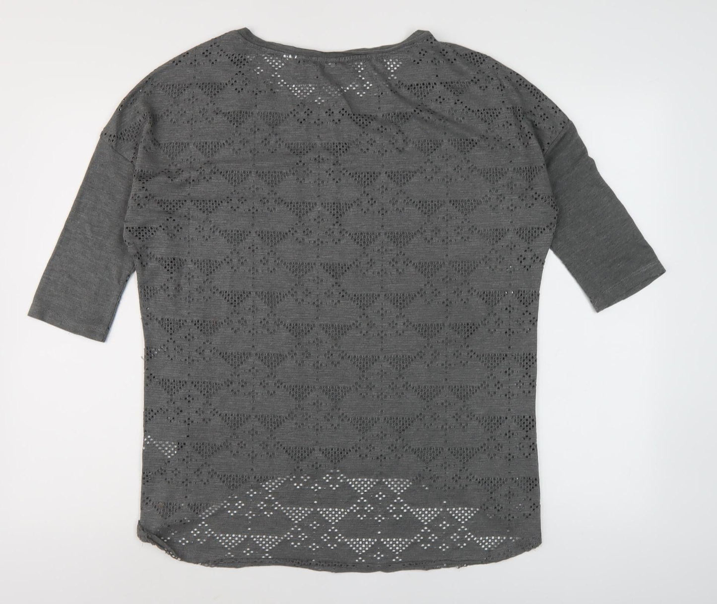 Womens UK Size 10 O'Neill Grey Basic Blouse